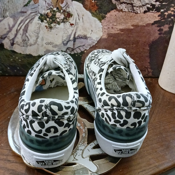 VANS 🛹Stacked Platform Blue,👟🐆Cheetah,Trendy SLIP Resistant. - Picture 15 of 16